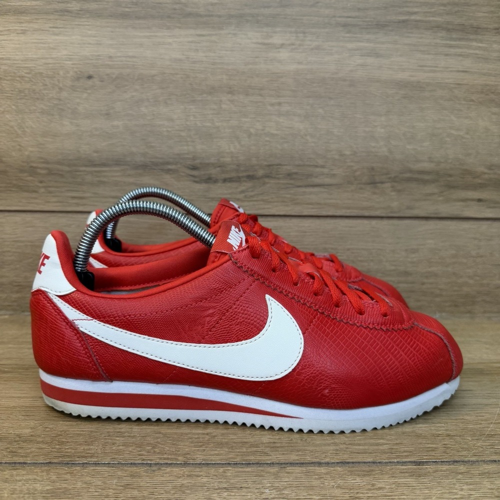 Nike Women's Classic Cortez Snakeskin Red Shoes (398436-610) - Size 9.5 2014
